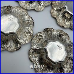 Rare Set of 6 Reed & Barton Francis I Sterling Silver Nut Dishes Model 345 180g