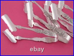 Rare Sterling Silver Reed & Barton Francis I Individual Asparagus Tongs $349 ea