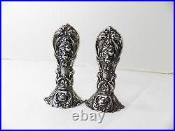 Reed And Barton Francis 1st Sterling Silver Salt & Pepper Shakers 3 1/2