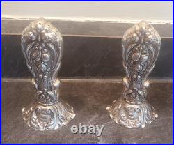 Reed And Barton Francis 1st Sterling Silver Salt & Pepper Shakers 3 1/2 Tray#z