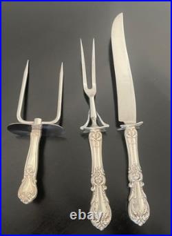 Reed And Barton Sterling Francis 1st Large Carving Set (3) Pcs