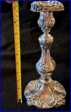 Reed & Barton 10 Candlestick King Francis Silverplate Hollowware Antique 1630