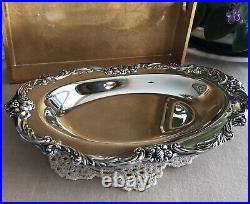 Reed & Barton 1672 King Francis Platter 13 Silver-plate Tray Oval Vintage