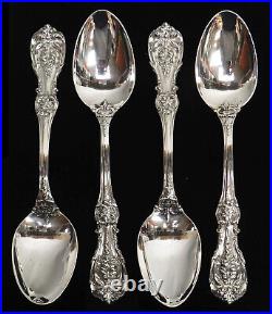 Reed & Barton (4) Francis I Sterling Silver 6 3/4 Oval Soup Spoons