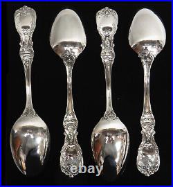 Reed & Barton (4) Francis I Sterling Silver 6 3/4 Oval Soup Spoons