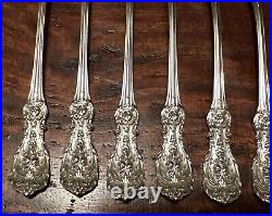 Reed & Barton 6 Francis Sterling Silver 5 1/4 Oyster Cocktail Three Tine Forks