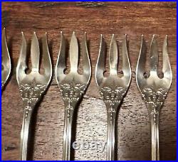 Reed & Barton 6 Francis Sterling Silver 5 1/4 Oyster Cocktail Three Tine Forks