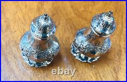 Reed & Barton Antique Francis I Sterling Silver Salt And Pepper Shakers 571a
