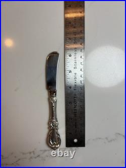 Reed & Barton Burgundy Sterling Silver Hollow handle knife Stainless 1.58 oz