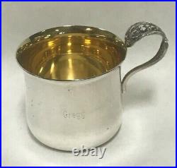 Reed & Barton FRANCIS 1 Sterling Silver Baby Cup with Gold Wash X568-Nice