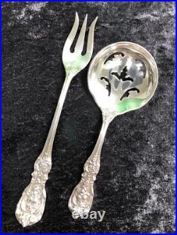 Reed & Barton FRANCIS 1st PAIR Bon Bon Spoon Pickle Or Olive Fork No Monogram