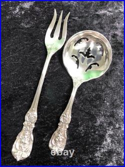 Reed & Barton FRANCIS 1st PAIR Bon Bon Spoon Pickle Or Olive Fork No Monogram
