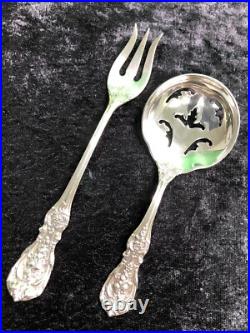 Reed & Barton FRANCIS 1st PAIR Bon Bon Spoon Pickle Or Olive Fork No Monogram