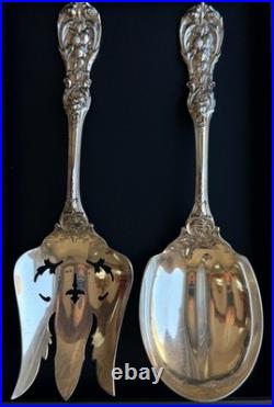 Reed & Barton FRANCIS I Sterling Silver 2-pc Large Serving Set Heavy Antique