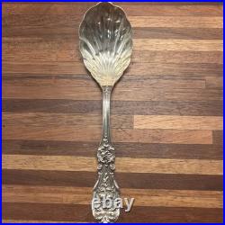 Reed & Barton FRANCIS I Sterling Silver 6inSugar Shell Spoon Scalloped, 43.65g