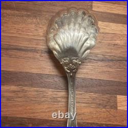 Reed & Barton FRANCIS I Sterling Silver 6inSugar Shell Spoon Scalloped, 43.65g