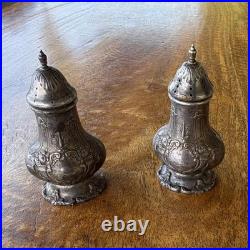 Reed & Barton FRANCIS I Sterling Silver Salt & Pepper Shakers X571 NO MONOGRAM
