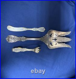 Reed & Barton FRANCIS I Sterling Silver Serving Lot 6.6 Troy Oz Rococo