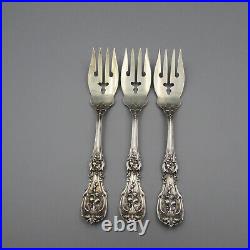 Reed & Barton Flatware Sterling Silver FRANCIS I Salad Forks Set of Three