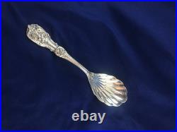 Reed & Barton Francis 1 6 1/4 Shell Sugar Spoon No Mono Sterling Silver