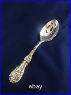 Reed & Barton Francis 1 8 3/8 Pierced Table Spoon Old Mark No Mono