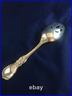 Reed & Barton Francis 1 8 3/8 Pierced Table Spoon Old Mark No Mono