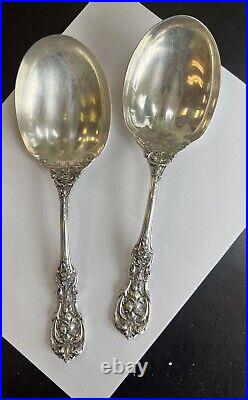 Reed & Barton Francis 1 Sterling 2 Extra Large Serving Spoons No Mono