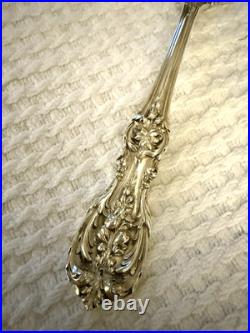 Reed & Barton Francis 1 Sterling Meat Serving Fork 8 1/4 Long. No Monogram