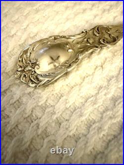Reed & Barton Francis 1 Sterling Meat Serving Fork 8 1/4 Long. No Monogram