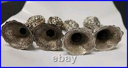 Reed & Barton Francis 1 Sterling Silver 4 Salt/ Pepper Shakers