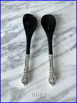 Reed & Barton Francis 1 Sterling Silver Handle 2 Piece Salad Set. 11 3/4