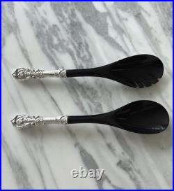 Reed & Barton Francis 1 Sterling Silver Handle 2 Piece Salad Set. 11 3/4
