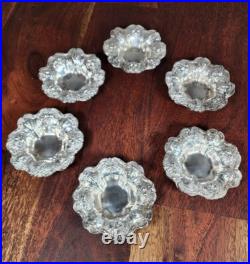 Reed & Barton Francis 1 Sterling Silver Nut Cup Bowls Set Of Six 302 Grams