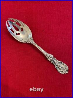 Reed & Barton Francis 1 Sterling Silver Pierced Slotted Serving Spoon Fork