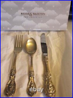 Reed & Barton Francis 1 Sterling Youth Set Fork Spoon Knife New In Box