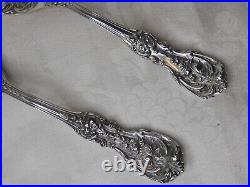 Reed & Barton Francis 1st All Sterling Silver Serving Spoon & Fork No Monograms