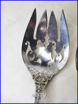 Reed & Barton Francis 1st All Sterling Silver Serving Spoon & Fork No Monograms