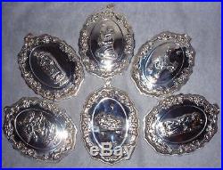 Reed Barton Francis 1st Pattern Sterling Silver Nativity Christmas Ornament Set