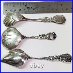 Reed & Barton Francis 1st Sterling Silver Jelly Sugar BonBon Nut Spoons