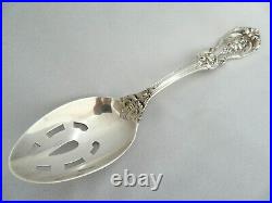 Reed & Barton Francis 1st Sterling Silver Pierced Vegetable Serving Spoon Old Mk