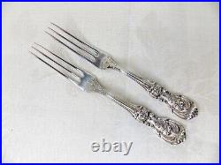 Reed & Barton Francis 1st Sterling Silver Pr Strawberry Forks 4 3/4 No Mono Nm