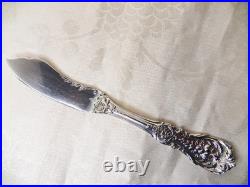 Reed & Barton Francis 1st Sterling Silver Solid Master Butter Knife 7 1/8 Om