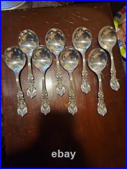 Reed & Barton Francis 1st Sterling Silver Soup Spoon No Monogram Set Of 4
