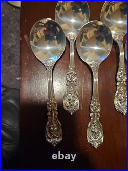 Reed & Barton Francis 1st Sterling Silver Soup Spoon No Monogram Set Of 4