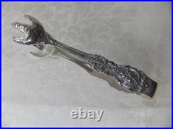Reed & Barton Francis 1st Sterling Silver Sugar Tongs 4 1/4 No Mono Om