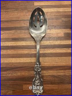 Reed & Barton Francis 1st Sterling Slotted Serving Spoon Old Mark 8.25 89g
