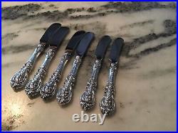Reed & Barton Francis 7 Sterling Silver Modern Butter Spreaders No Monogram