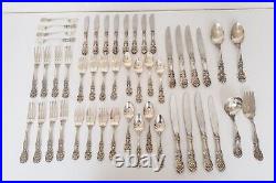 Reed & Barton Francis I 1 Sterling Silver Flatware Set Dinner Service for 8-48Pc