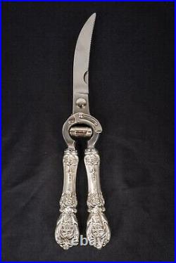Reed & Barton Francis I 1 Sterling Silver Poultry Shears 10 1/2 Stainless Blade