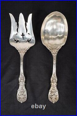 Reed & Barton Francis I 1 Sterling Silver Solid Salad Serving Set Fork and Spoon